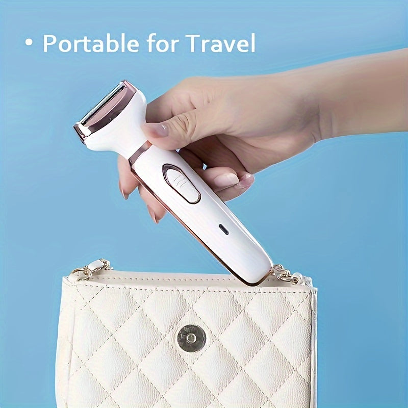 4-In-1 Set Women's Electric Hair Removal Device / Multifunctional Electric Hair Removal Kit for Women / Bikini Trimmer for Women / USB Rechargeable / Hair Removal for Eyebrows, Nose, Face, And Legs / Portable, Gentle, Perfect