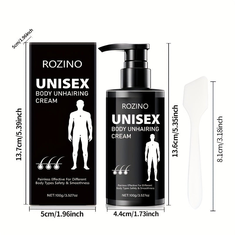 Use Once for, Lasts Smooth for 6 Months, Instant Hair Removal, 100g Men's Hair Removal Cream, Women's Hair Removal Cream, Gentle and Non-Irritating to Skin, Semi-Permanent Hair Removal, Suitable for Face, Lips, Underarms, Leg