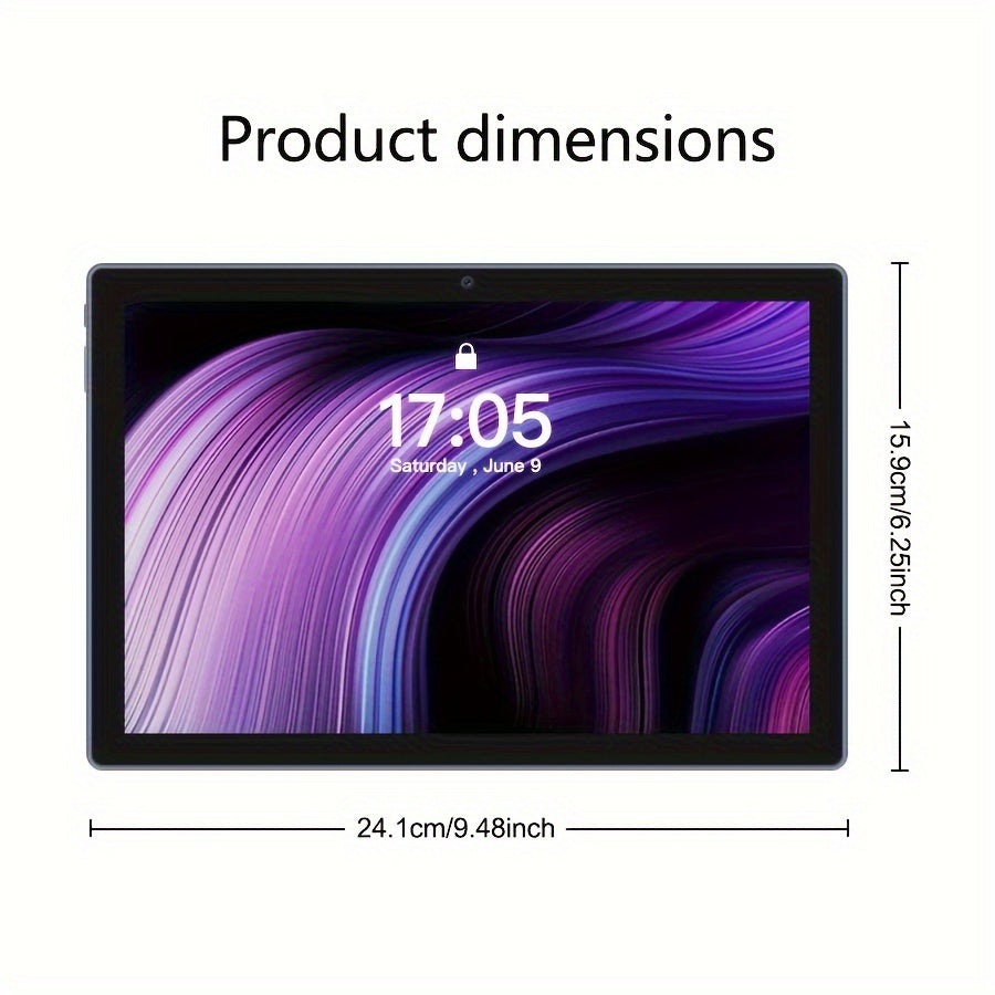 10.1-inch Android 15, 2-in-1 tablet, 64GB ROM+(4GB+8GB expansion) 12GB RAM, 5MP dual camera, 8-core processor, 1280 * 800IPS high-definition display screen, 5G Wi Fi 6, Google, equipped with mouse, stylus, keyboard, anti drop