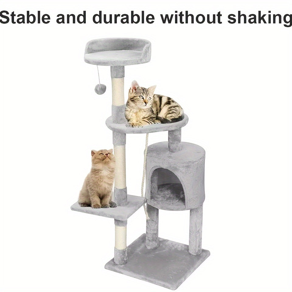 Tall Cat Tree Large Climbing Tower Kitten Scratching Post Condo Activity Centre