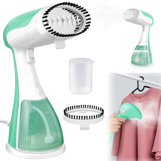 Handheld Steamer for Clothes, 30s Fast Heat-up Clothes Steamer Handheld Garment Steamer Clothing for Home, Office & Travel Use, Compact Lightweight Travel Steamer, 300ml Water Tank, 1.5m Cable