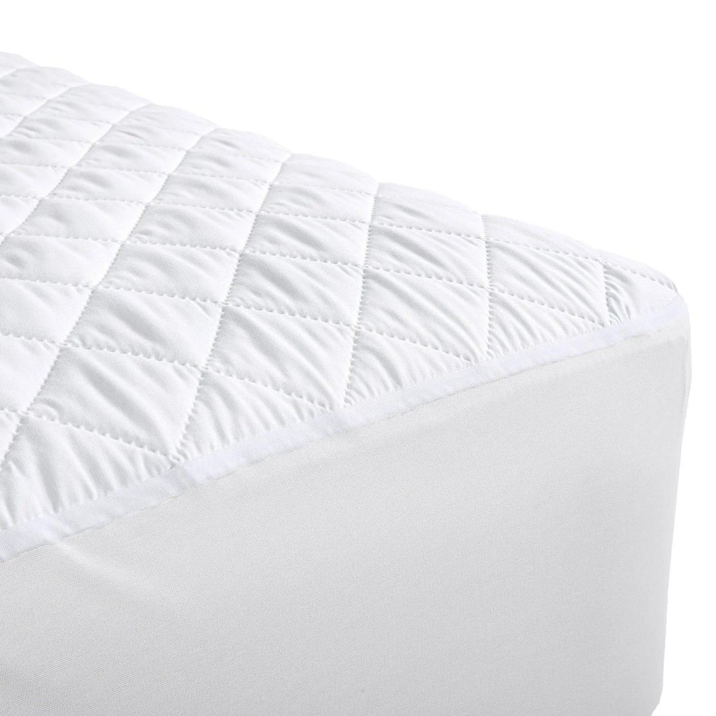 UK Made Single/Double/Super King Bamboo Quilted Waterproof Mattress Protectors Anti Bed Bug Protector, Allergen Protection, Easy To Clean, Soft Bamboo Material Home Bedding Supplies