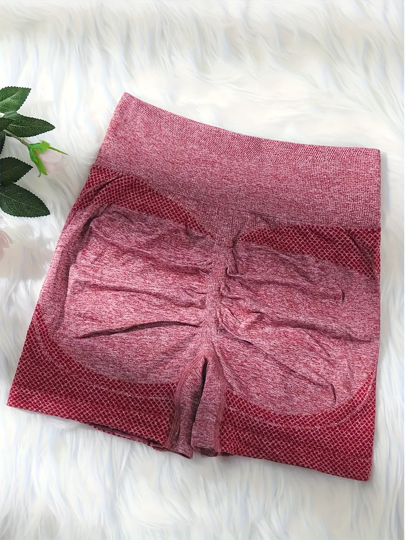 5 PCS Set Women's High-Waisted Yoga Shorts - Tummy Control Butt Lifting Underwear, Breathable Nylon/Elastane Blend Workout Leggings, Multi-Color (Pink/Black/Teal/Beige/Brown) - Gym, Pilates & Casual Attire