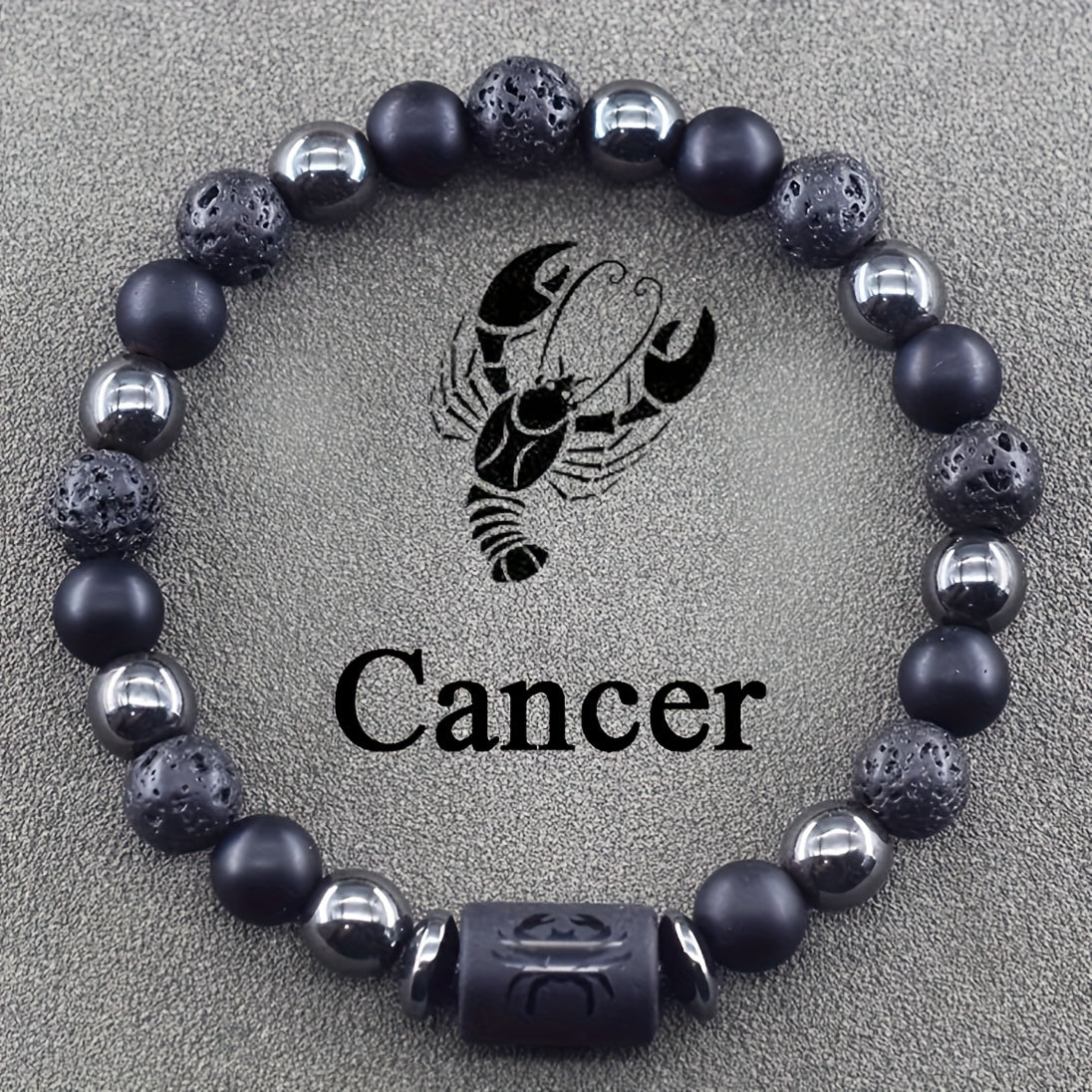 12 pcs The 12th Horoscope Months of Zodiac Natural Stone Beaded Bracelet, a Blessing Bracelet for Couples and Friends, Suitable as a Birthday Gift for Men and Women Jewelry Accessories