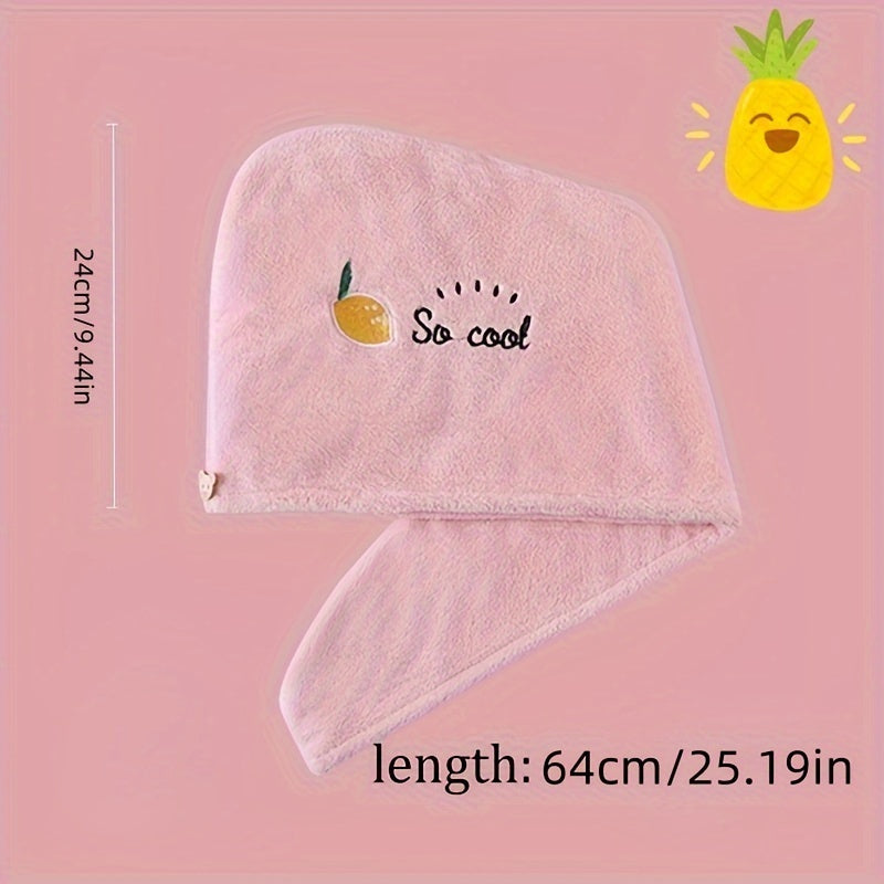 Magic Microfiber Hair Drying Towel - Quick-Dry Super Absorbent Shower Cap & Turban, Soft Polyester Bath Hat with Button Closure, Multi-Color Options Women Hair Care Accessories