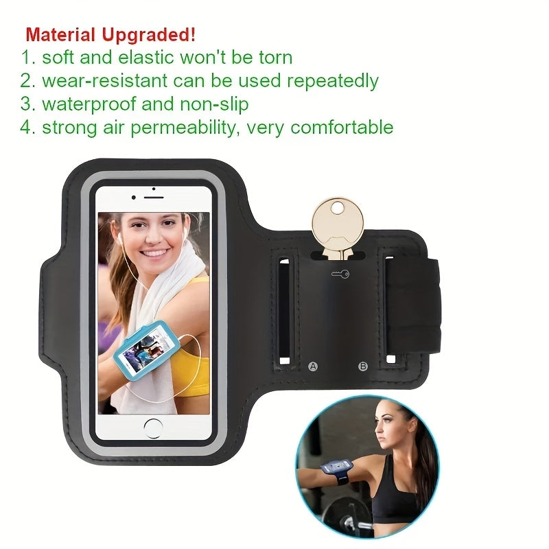 Mobile Cell Phones Holder for Outdoor Sports, Designed for Gym Use, Cycling, And Running, Featuring a 5.5-Inch Arm Strap Cover Compatible with for Samsung And iPhone Devices