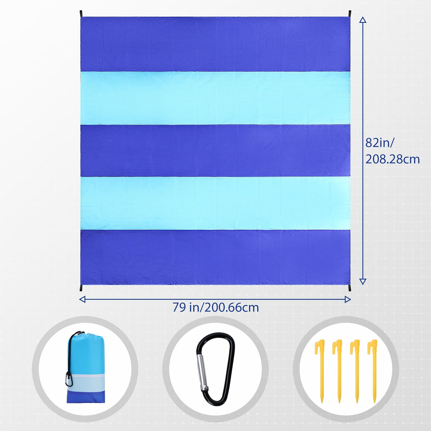 NEW Picnic Beach Camping Blanket 4-7 Adults Oversized Lightweight Sand Proof Beach Blanket Large Picnic Mat Beach Blanket for Beach Travel Camping Hiking