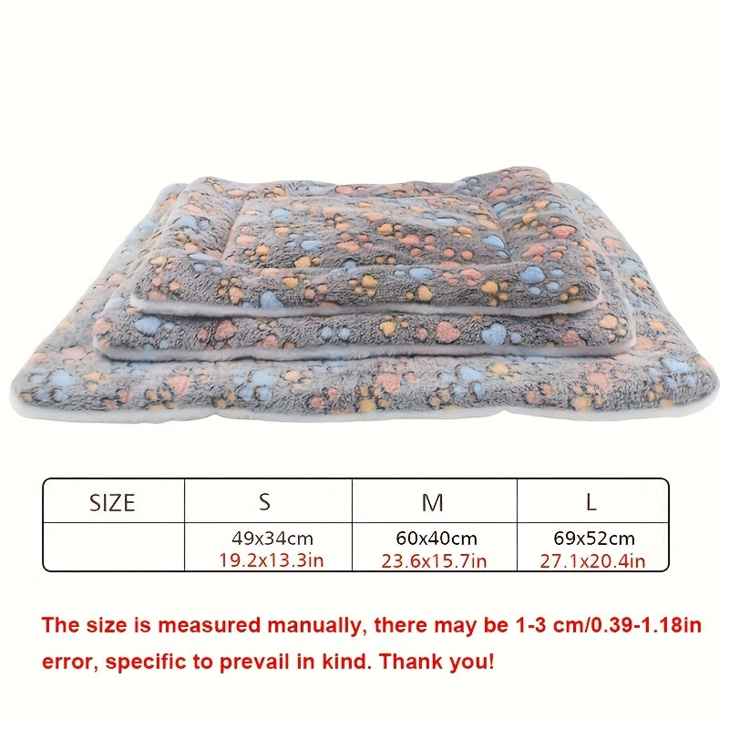 Thick Pet Bed Cushion, Soft Pet Sleeping Pad For Autumn And Winter Blankets To Keep Pets Warm Christmas Gift