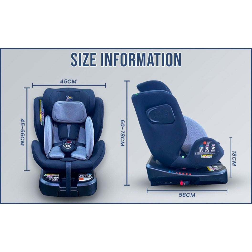 Multi Recliner Swivel ISOFIX R129 360 Rotating Car Vehicle Padded Seat Booster for Stage 0123 Babies Safety Travel Accessories Safety Supplies
