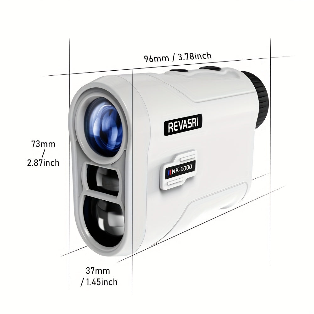 Golf Rangefinder with Slope And Pin Lock Vibration, External Slope Switch for Golf Tournament Legal, Rangefinders with Rechargeable Battery 914.4meter Laser Range Finder