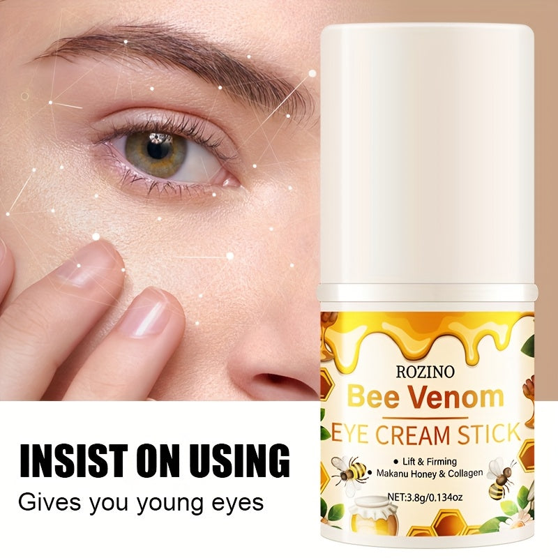 Bee Venom Collagen Instant Lifting Under Eye Cream - Deep Moisturizing & Dark Circles, Hypoallergenic, All Light Beige Types, Unisex Adult Skincare for Puffiness & Wrinkles, No Power Needed, Skincare Routine, Sleek Packaging
