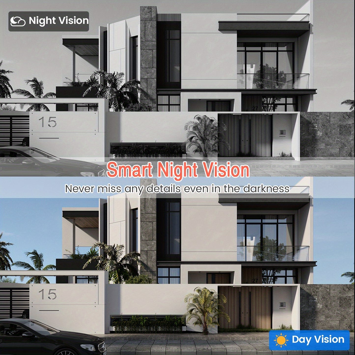 2K Wireless Video Doorbell Camera, AI Human Detection, Night Vision, Instant Alert, 2-Way Audio, 2.4G WiFi, Rechargeable Battery, Cloud Storage, Video Doorbell Camera Wireless (Without Receiver)