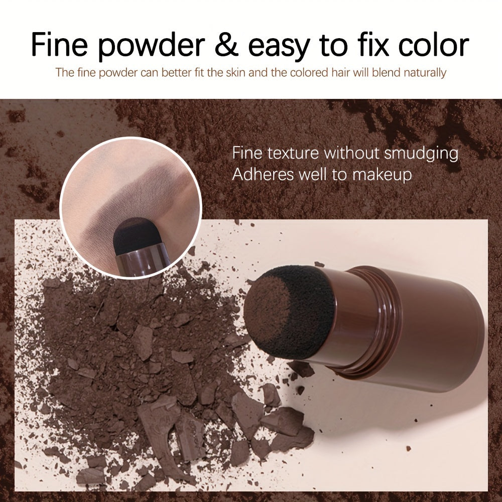 Hairline Powder Stick, Hair Shadow Sponge Pen, Used to for cover Gray Roots, Enhance Hair, And Conceal Thinning Hair, with Strong for coverage That Perfectly Matches The Roots to Create a Flawless Hairline