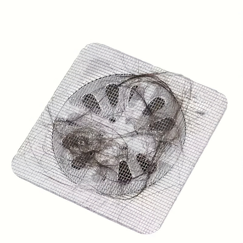24 PCS Set Bathroom Hair Filter, Toilet Sewer Filter, Kitchen Anti-Clogging and Insect-Proof, Self-Adhesive Floor Drain Sticker