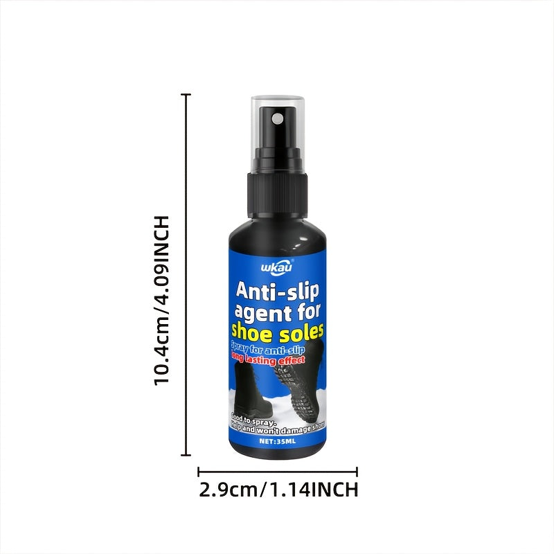NEW Portable Anti-Slip Shoe Spray - Transparent Grip Enhancer for Rain, & Ice - Easy-to-Apply Stability Spray for Sneakers,, Footwear - Carry- Formula for Wet/Snowy Days & Winter Sports Accessories