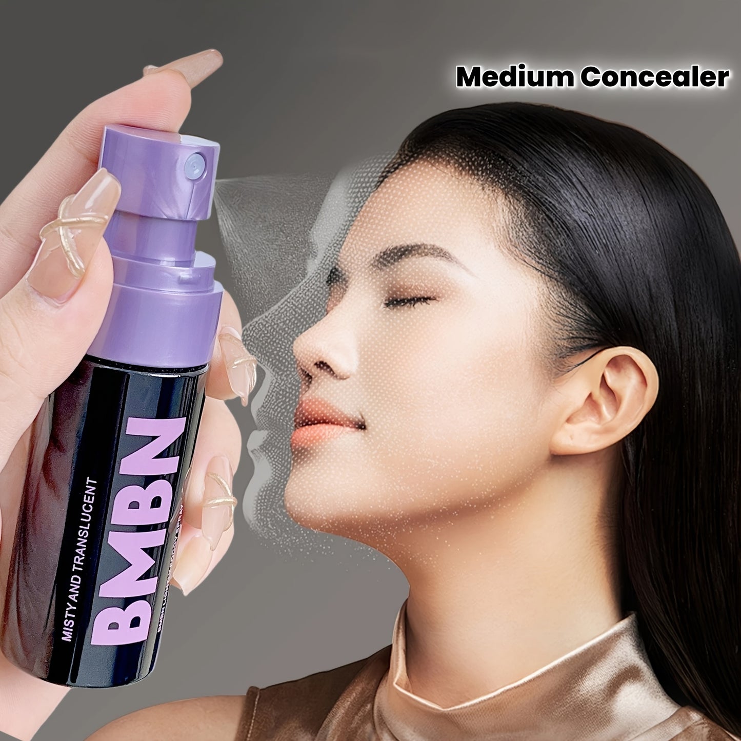 Korean Set Up Spray, Lasting for 24 hours, Moisturizing, Dark Spots Marks Cover Medium Facial Concealer, Matte Makeup Effect, Waterproof Set Up Spray 50ml Women Girls Skin Care Accessories