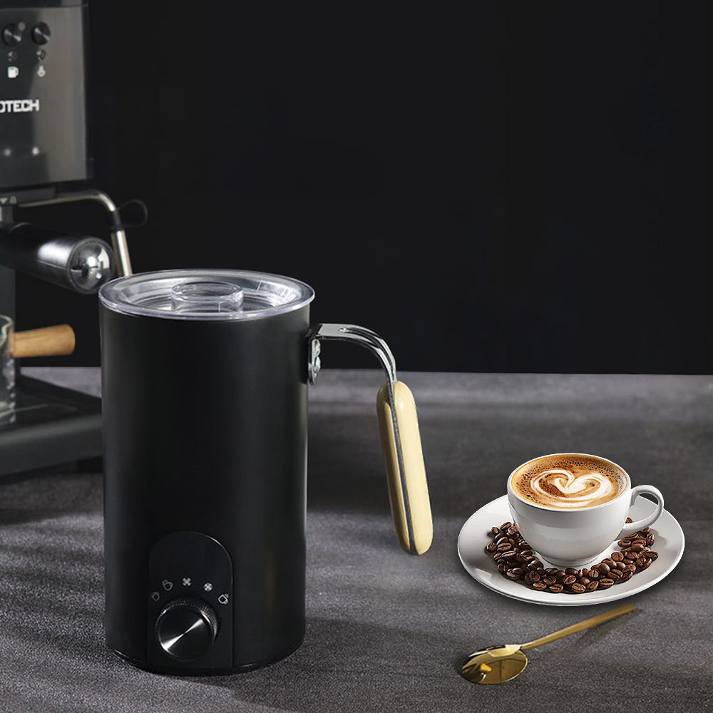 1pc Electric Milk/Coffee Mixer, Fully Automatic Milk Frother, 5 Milk Froth Modes/3 Capacity Options, Stainless Steel Material, Very Suitable for Chocolate, Coffee, Milk, Latte Foaming and Heating, a Must-Have for Modern Kitch