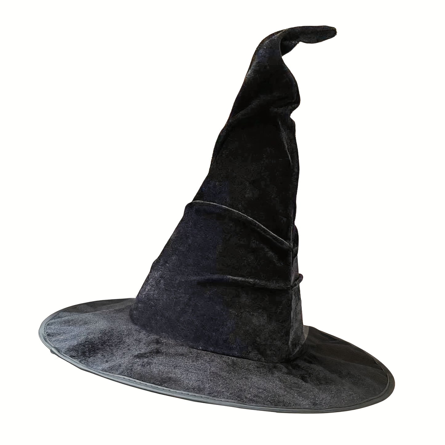 Witch Velvet Hat Halloween Party Hat Mystery Black/Purple Witch Hat Carnival Wizard Hat Hair Accessory Family Gathering Birthday Party Hat Black Wizard Costume Accessories Event & Party Supplies