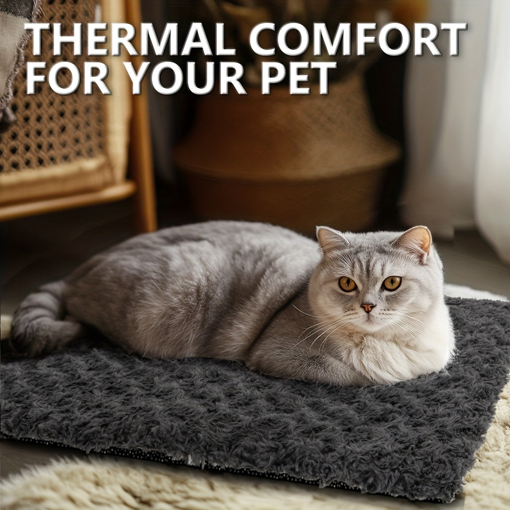 Heavy-Duty Thermal Insulated Cat Pad & Dog Bed - Extreme Cold Weather Pet Bed with Non-Slip Bottom, Removable Washable Cover - Indoor/Outdoor Use for Cats, Dogs, Feral Pets - Easy-Clean Surface & Long-Lasting Warmth - Ideal f