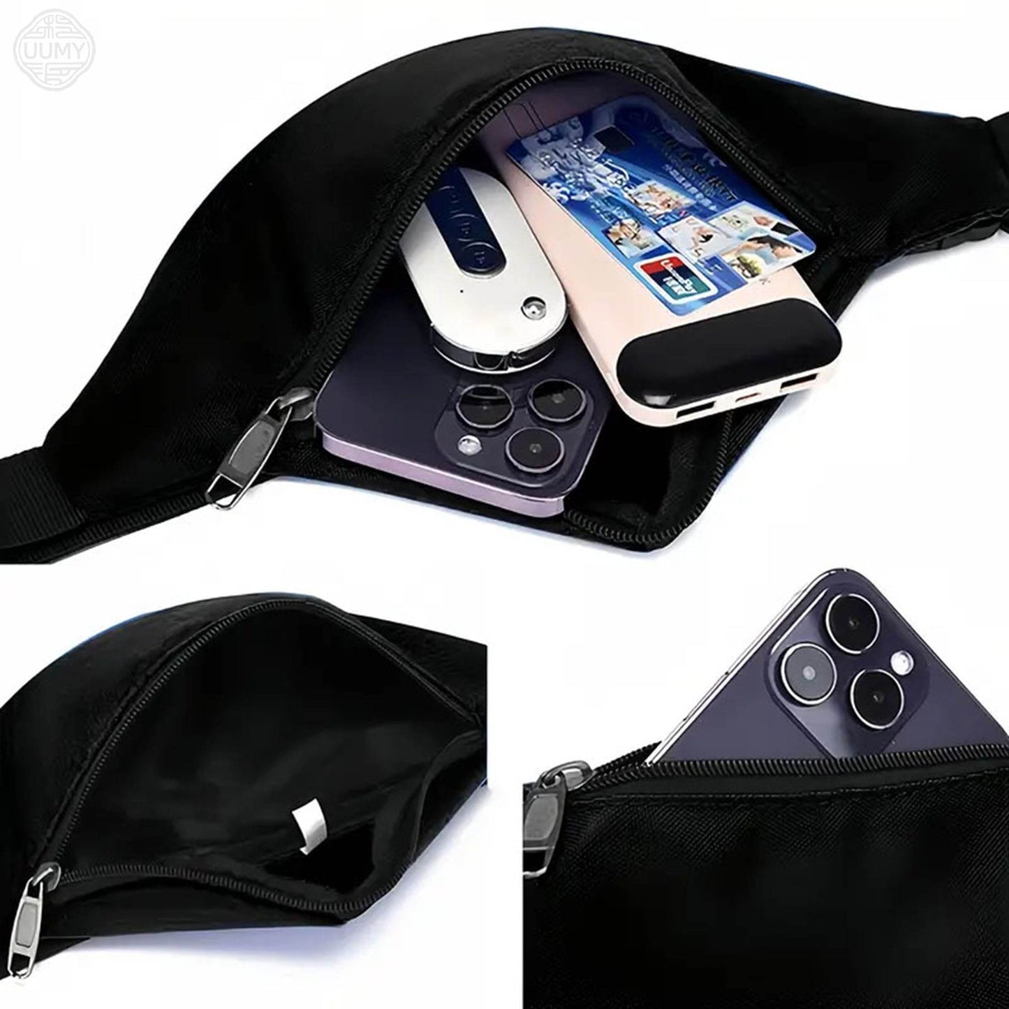 Freemason Symbol Waist Bag - Durable Oxford Fabric Crossbody Sling Bag with Adjustable Strap, Compact Unisex Belt Pouch for Men & Women, Sporty Travel & Daily Use Freemasonry Accessory, Travel Sling Purse, Sturdy Construction
