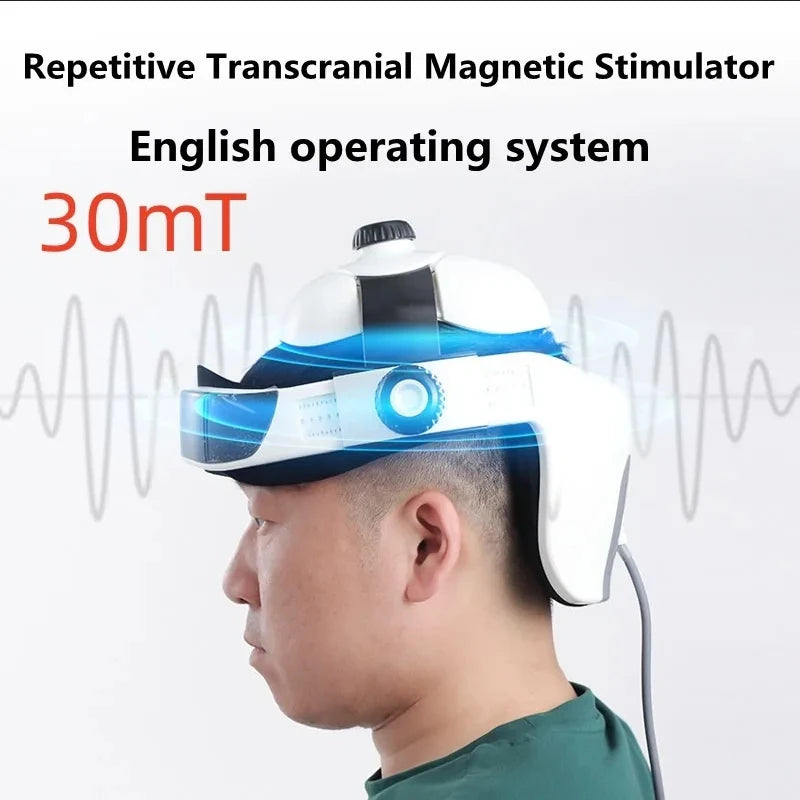 EMS RTMS Repetitive Transcranial 4 Functions in 1 Magnetic Stimulator for Developmental Diseases of Children Brain Paralysis Language Disorders Insomnia Stroke Depression Anxiety Schizophrenia Autism Hyperactivity Health Care