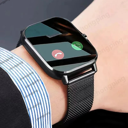New Bluetooth Answer Call Smart Watch Men Touch Call Fitness Tracker Waterproof Smartwatch Women For Android blood oxygen