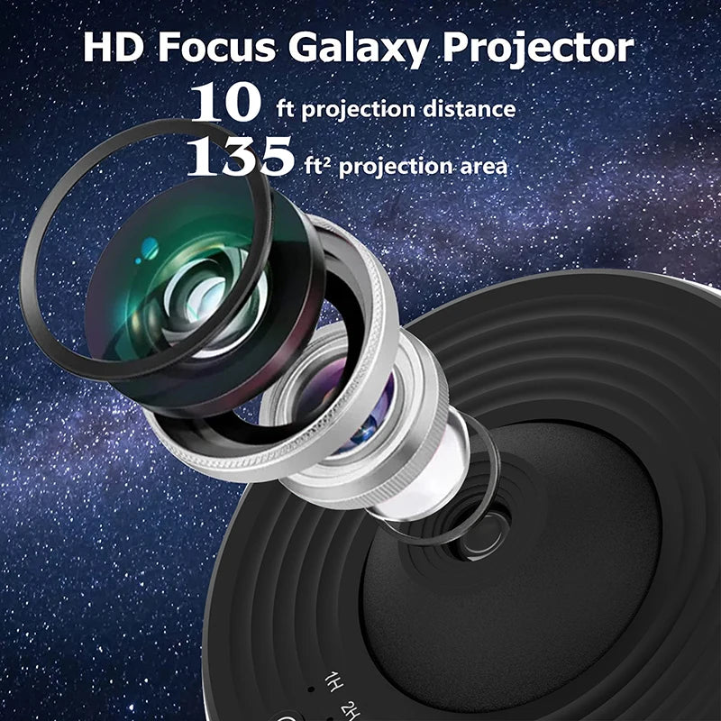 Night Light Galaxy Projector Starry Sky Projector 360° Rotate Planetarium Lamp For Bedroom Valentines Day Gift Wedding Deco