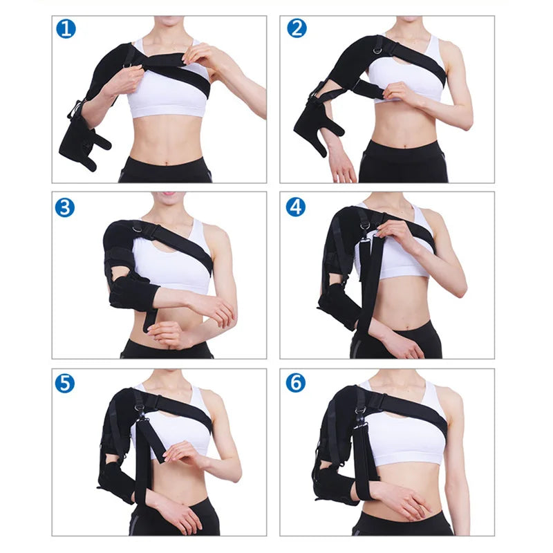 NEW Arrivals Shoulder Brace Support Arm Sling For Stroke Hemiplegia Subluxation Dislocation Recovery Rehabilitation Sport Injuries Medical Supplies