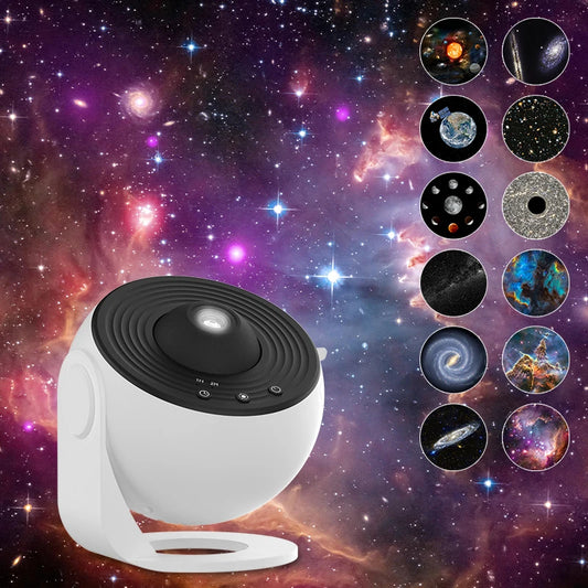 Night Light Galaxy Projector Starry Sky Projector 360° Rotate Planetarium Lamp For Bedroom Valentines Day Gift Wedding Deco