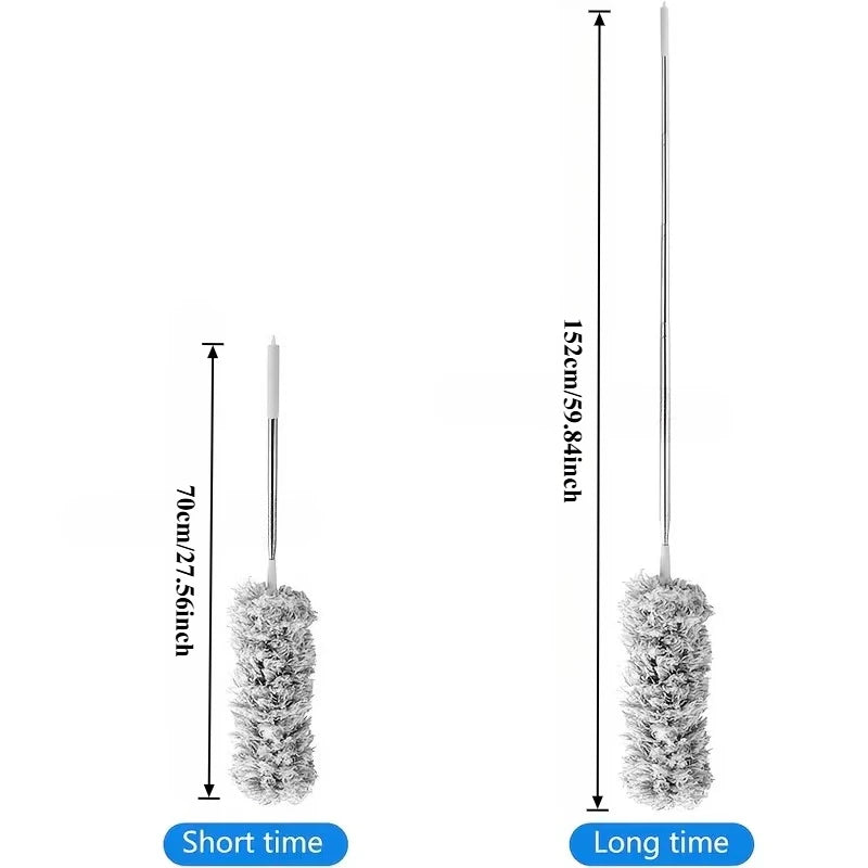 Electrostatic Dusters, Retractable Dust Removal Brush, Reusable Washable Furniture Dust Duster for Fan, Desk, Ceilings Cobweb Roof A/C Home Office Cleaning Supplies