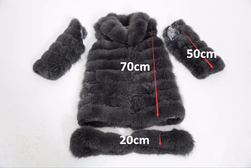 NEW Arrivals UK Extra Large Size 3 Colors Ladies Suit Collar Winter Real  Fox Fur Coat Thick Warm  Sable Women's Light Brown Long Jacket The Real Fox Fur Coat for Women
