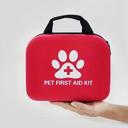 NEW 19PCS Set Portable EVA Waterproof Pet Emergency Kit, Outdoor Travel Camping Pet Emergency Set Dogs Cats Health Care Accessories Pets Supplies