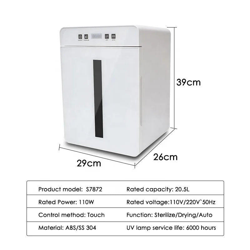 HOT SALE 6 in 1 Large Capacity UK/EU/AU Plug Baby Bottle Sterilizer Electric Disinfection Automatic Cabinet and Dryer System Bottle Sanitizer for Baby Items & Breast Pump Accessories Baby & Mother Care Supplies