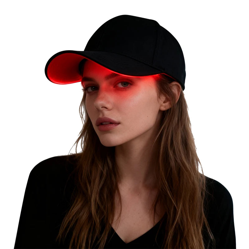 EMF-Free Red Light Therapy Hat 660nm 850nm 136 LEDs Rechargeable Hair Growth Cap Timing Dimming Pulse Led Light Anti-Loss Therapy Hat Scalp Treatment Women Men Hair Care Supplies