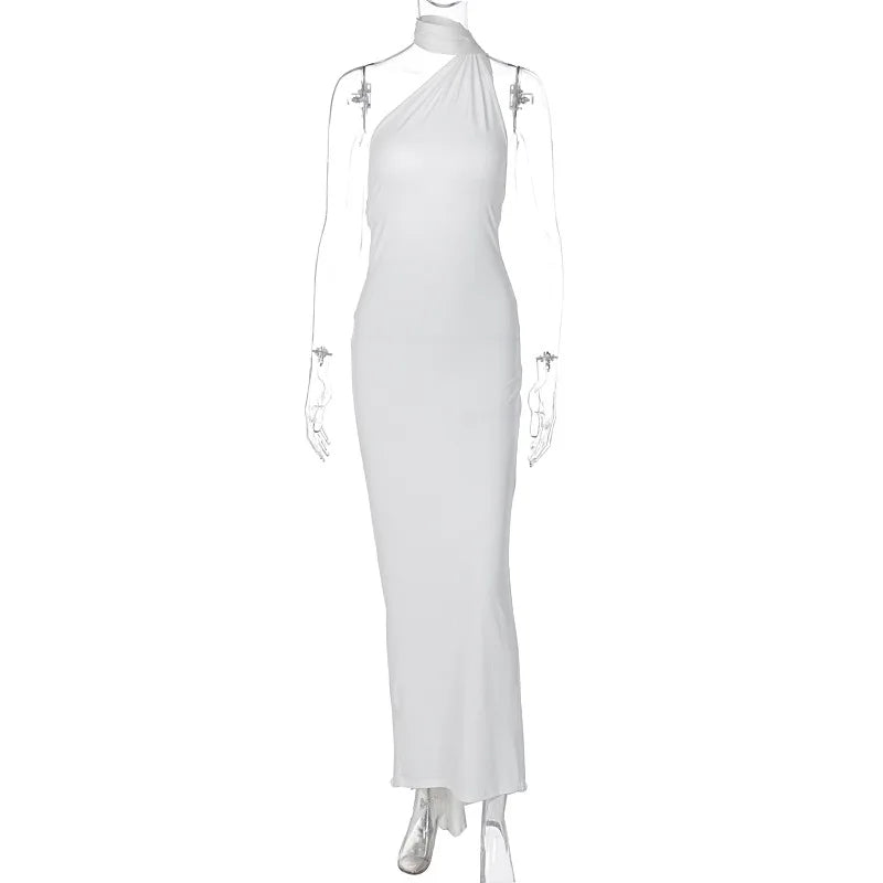8 Colors Luxurious Women's Backless Solid Color Sleeveless Bodycon Lady Elegant Sexy Maxi Long Evening Party Night Clubwear Prom Ladies Sexy Apparel Supplies