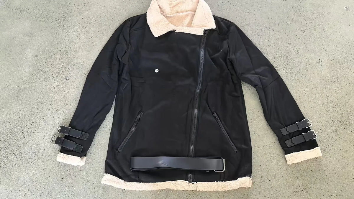 S-5XL Plus Size 3 Colors New Autumn Winter Style Top Quality Jacket Women Wool Warmth Jacket Fashion Casual Women's Casual Lapel Wool Zipper Coat Women Winter Apparel Supplies