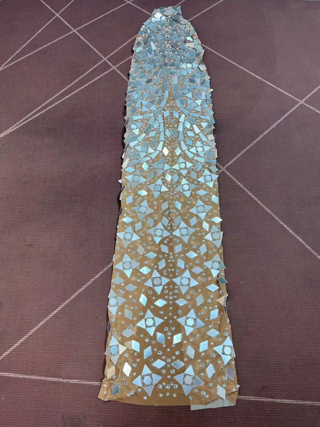 Luxury Mirror Glitter Sequin Celebrities Red Carpet Wedding Guest  Evening Party Night Clubwear Prom Sexy Long Maxi Dress Ladies Business Dinner  Backless Rhinestones Crystal Beaded Gown Ladies Luxury Formal Apparel Supplies