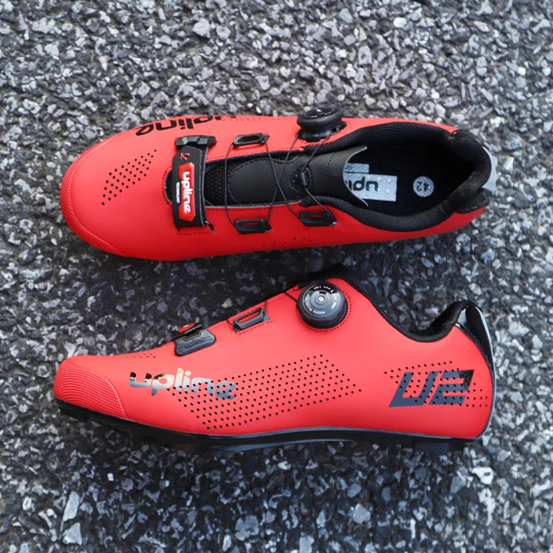 NEW Arrivals Black/White/Red Color Professional Road Cycling Shoes Men/Women Road Bike Shoes Ultralight Bicycle Sneakers Self-Locking Professional Cleat Shoes