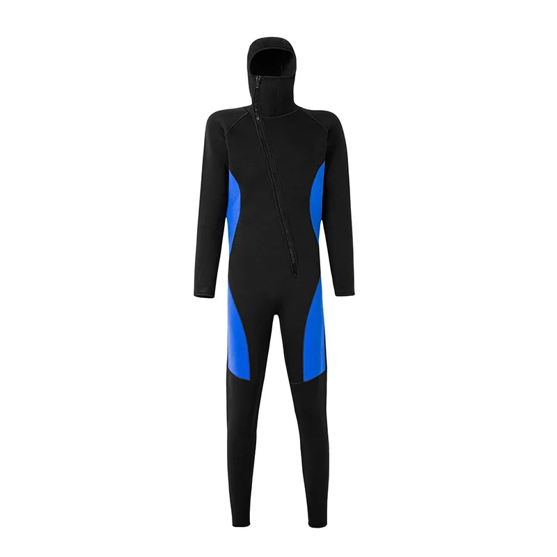 5MM Neoprene NEW Arrivals High Quality Waterproof Diving Scuba Underwater Fishing Wetsuit Jumpsuit for Women Men Cold-Proof Warm Front Open Zipper Snorkeling Adults Water Sports Clothing Supplies