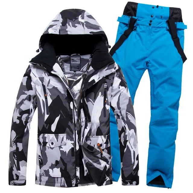NEW Arrivals 10 Colors  M-4XL Plus Size Waterproof Breathable Men's and Women Snow Wear Winter Snowboard Suit Ski Suit Winter Sports Clothing Supplies