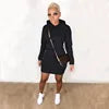 8 Colors S-2XL European and American Autumn Winter Warm Women Fleece Suit Hoodie Jogger Casual Hooded Dress Women Winter Warm Outerwear Casual Streetwear Clothing Supplies