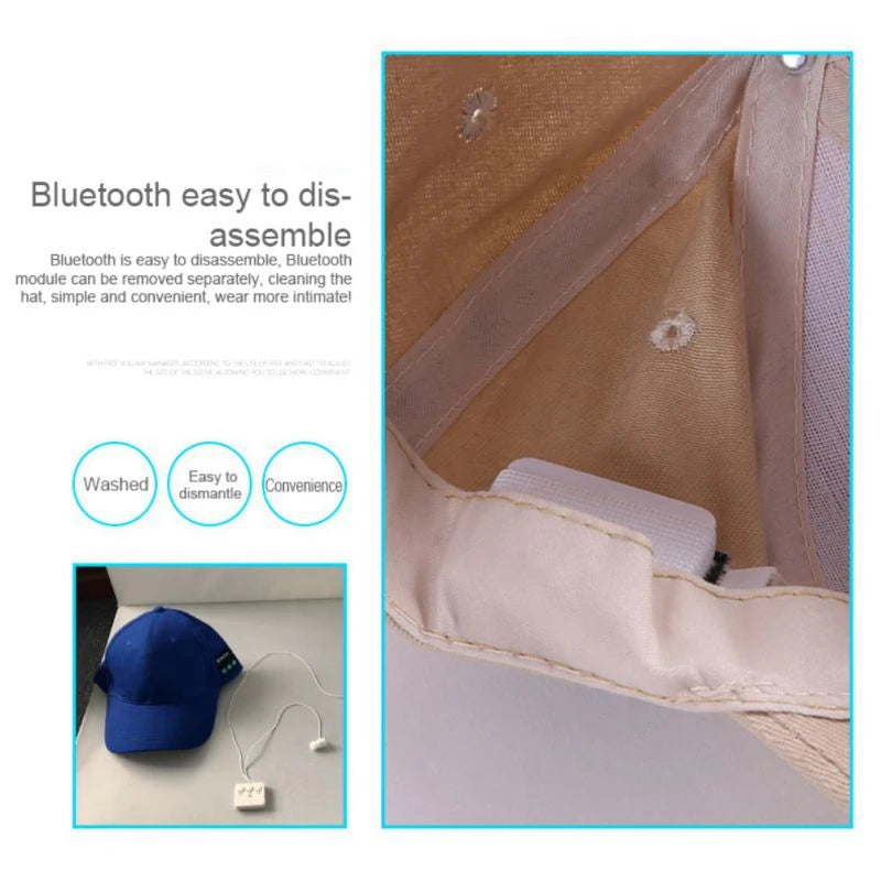 NEW Arrivals Wireless Headphones Bluetooth 5.0 Earphone Sport Music Cap Outdoor Leisure Hands-free Call Baseball Hat Earphone For Mobile Phones Sports Supplies