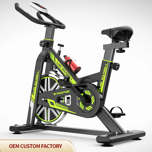 NEW Arrivals Home Gym Professional Spin Bike Cycle Exercise Machine Spinning Bike Exercise Practicing Trainer Fitness Training Bicycles Women Men Workout Accessories Home Indoor Sport Supplies