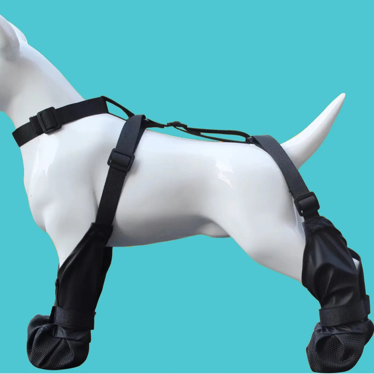 Xs-2XL Large Size Waterproof Four-Season Anti-Dirty  Dog Reflective Tape Boots New Breathable Outdoor Pet Supplies Teddy Style Dog Shoes With Straps