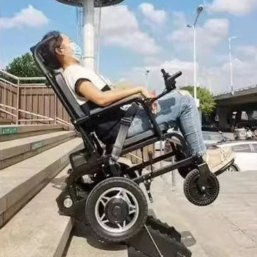 NEW Arrivals OEM/ODM 240 kg Load Capacity 9.8kg Light Electric Stair Climbing Wheelchair Power Stair Climbers for Home Outdoor Care Disabled People Mobility Supplies