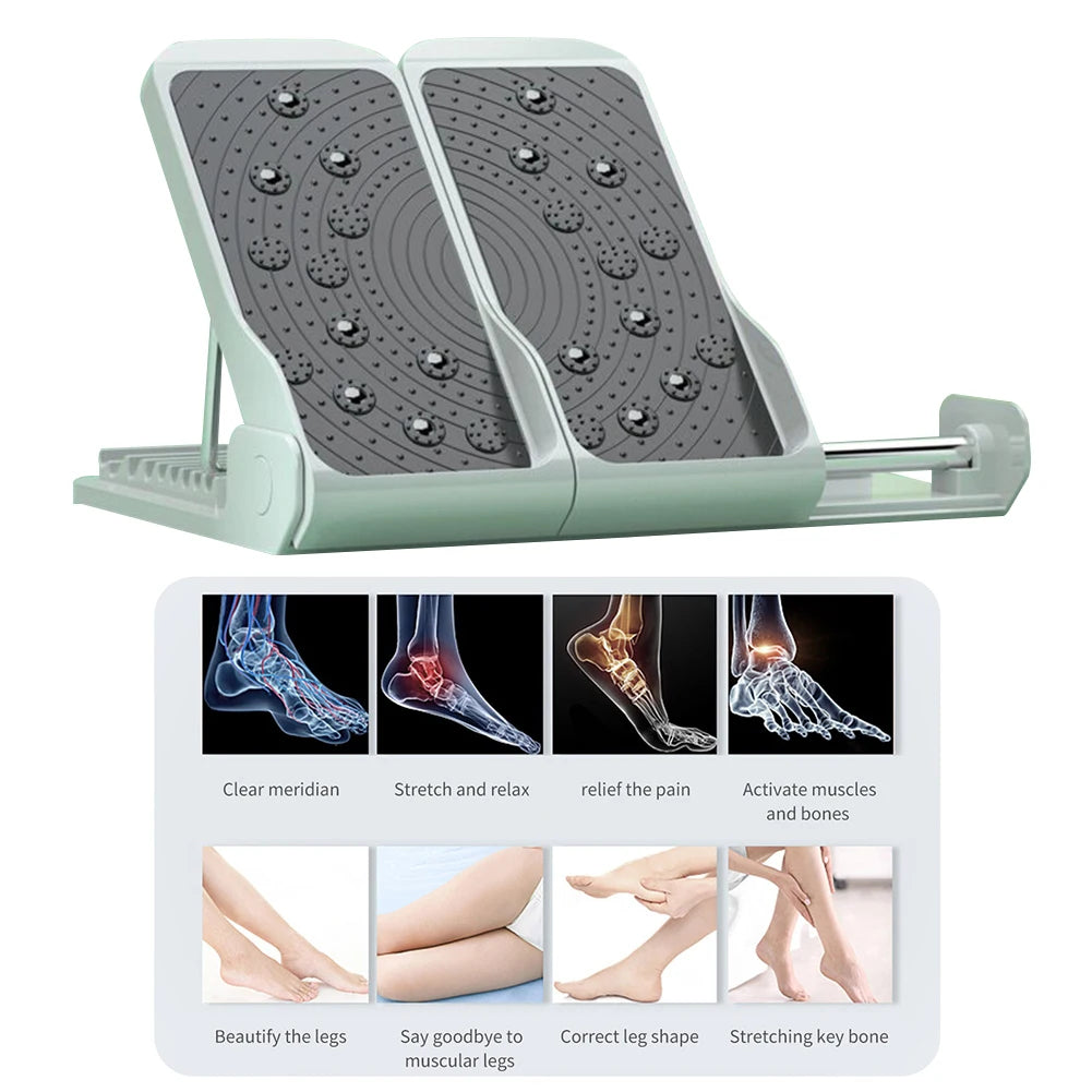 Portable Slant Board Foot Massage Instrument Adjustable Incline Boards Calf Ankle Stretcher 4 Positions Foot Stretch Wedge Board