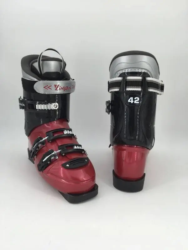 4 Colors 35-47 Size Women Men Professional Three/Four Buckles Alpine Ski Boots Shoes Winter Sports Footwear