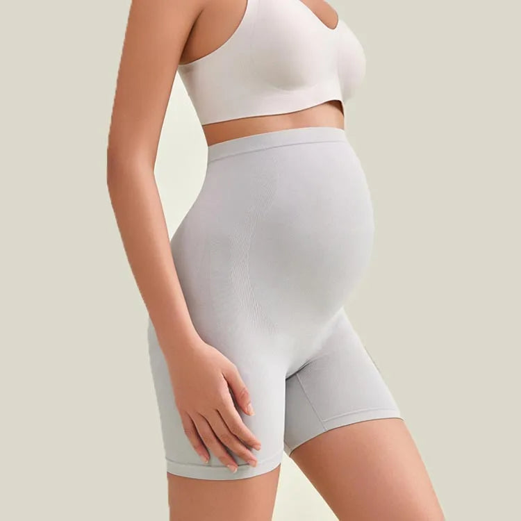NEW Arrivals Women's Maternity Safety Shorts Summer Thin Seamless Anti-Exposure Under Shorts Plus Size High Waist Belly Support Bottom Shorts Pregnancy Apparel Accessories