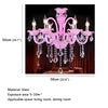 HOT SALE 6/8/10/15/18 Lights Villa Home Living Room Pink Luxury Maria Theresa Crystal Pendent Lamp Art Decoration Girls' Room Candle Lamps  Restaurant Bedroom Luxury Chandelier