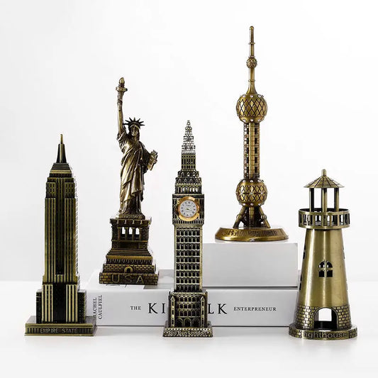NEW Arrivals Statue of Liberty Graduation Gift Desktop Creative Home Living Room Decoration Ornaments Room Wine Cabinet Pisa Tower Crafts Home Office Decoration Supplies